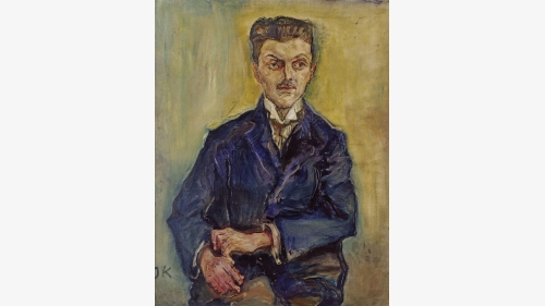 Wilhelm Hirsch (otec Richarda Hirsche) na portrétu od Oskara Kokoschky z roku 1909, Národní galerie, Berlín