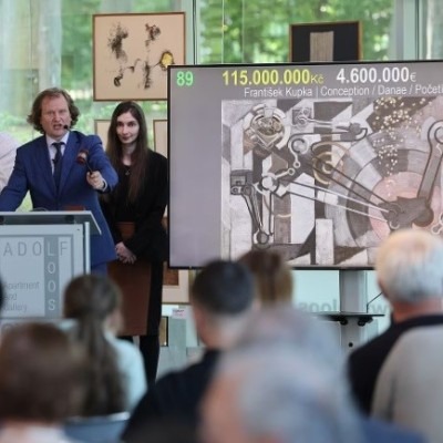 A new auction record has been set! Frantisek Kupka's Conception/Danae (Conception) has become the most expensive painting ever sold at auction in the Czech Republic.