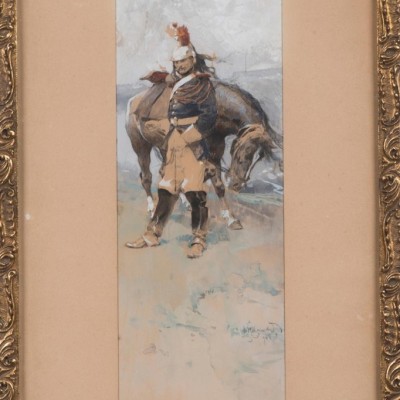 Dragoun s koněm