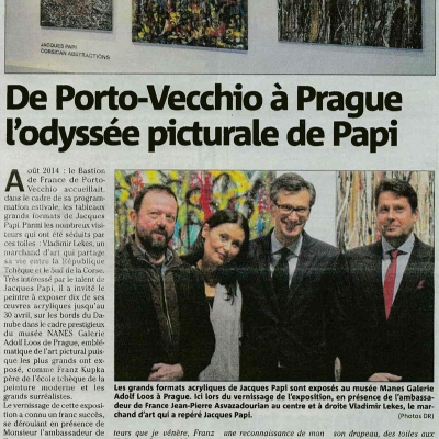 9001 Dominique Landron: De Porto-Vecchio à Prague, l'odyssée picturale de Papi