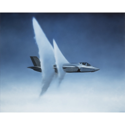 Jan Gemrot, F-35 supersonic, 2022, 120 x 150 cm, PRODÁNO