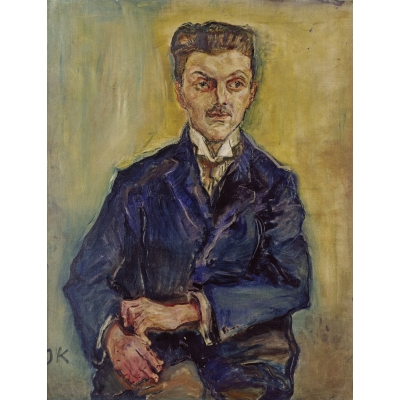 Wilhelm Hirsch (otec Richarda Hirsche) na portrétu od Oskara Kokoschky z roku 1909, Národní galerie, Berlín
