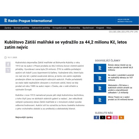 Radio Prague International, 10.11.2025